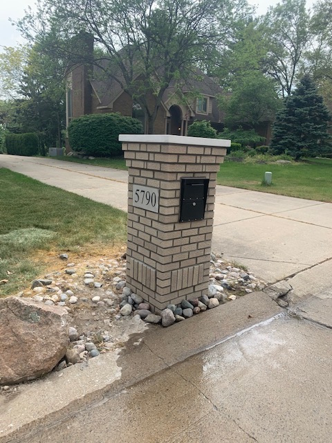 Fireplace, BBQ's, Mailbox Brick Work Services in Macomb MI - Brick_Mailbox